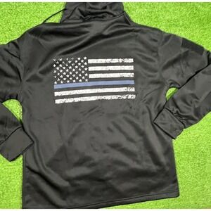 Rothco Black Concealed Carry Hoodie LG W 2 Passthrough Ports Quick Access Police